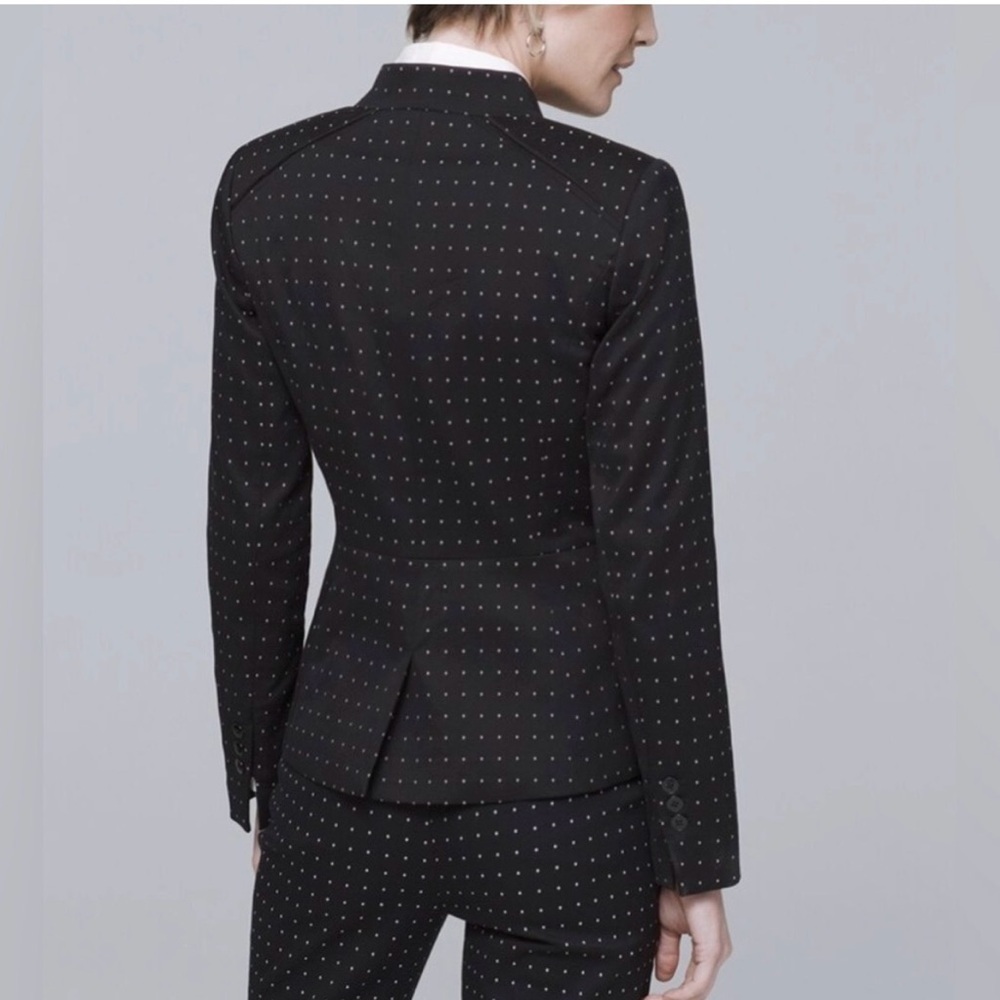 White House Black Market Diamond Dots Blazer - Picture 5 of 10